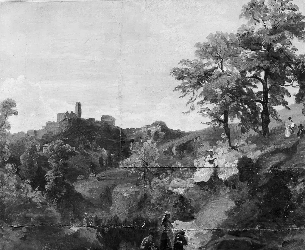 Roman Landscape, by Unknown, 1850