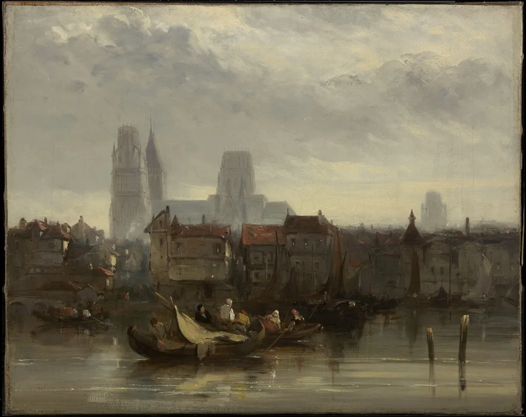 Rouen, by Unknown, oil, 1850