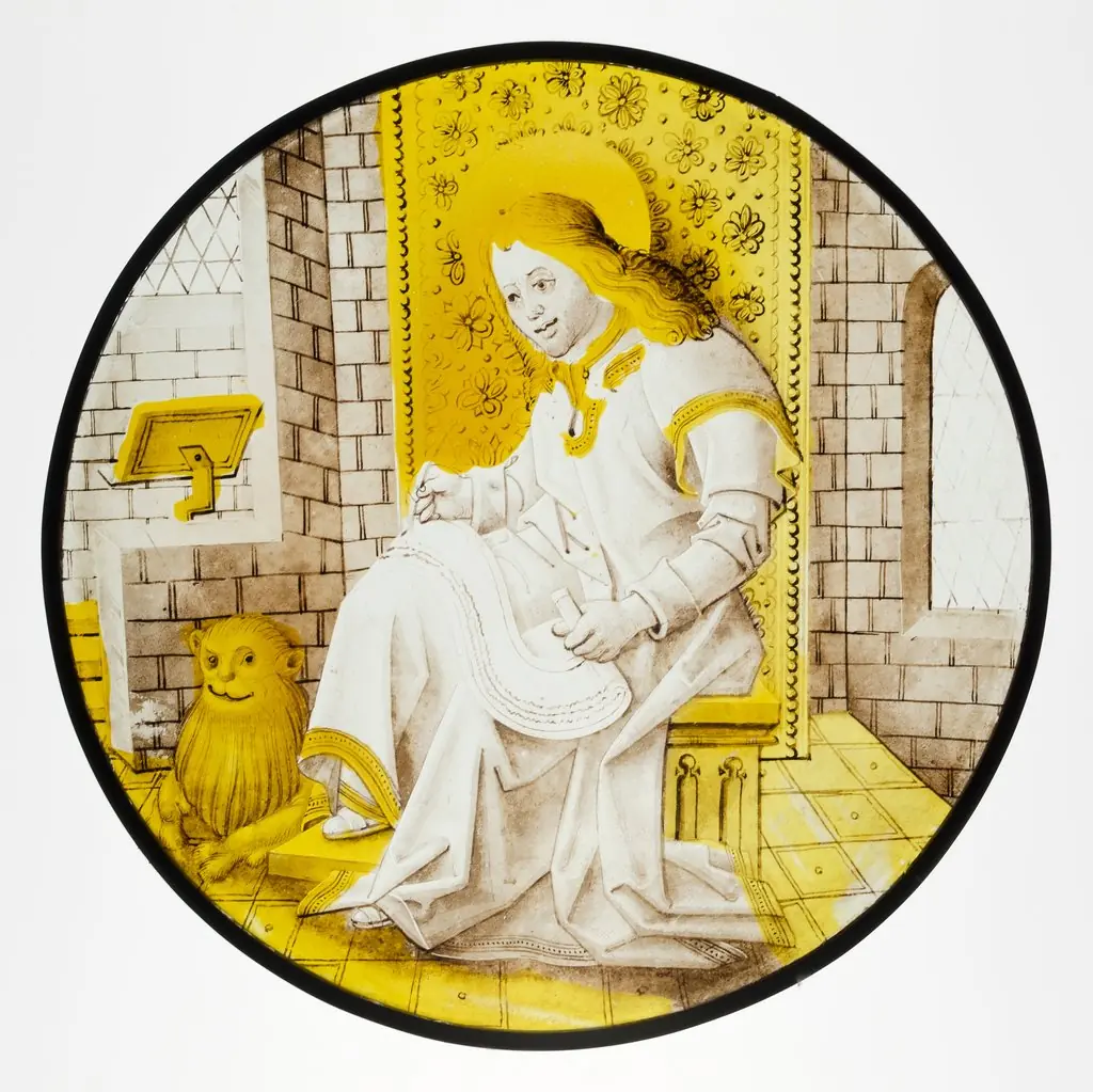 Roundel with Saint Mark, by Unknown, 1500