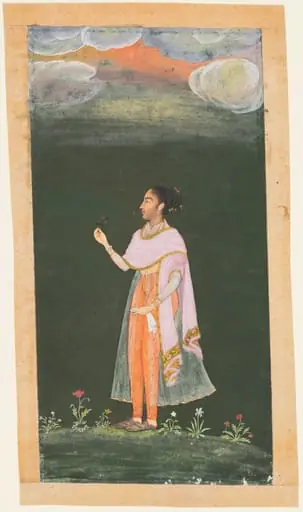 Royal Woman Holding a Flower, by Unknown