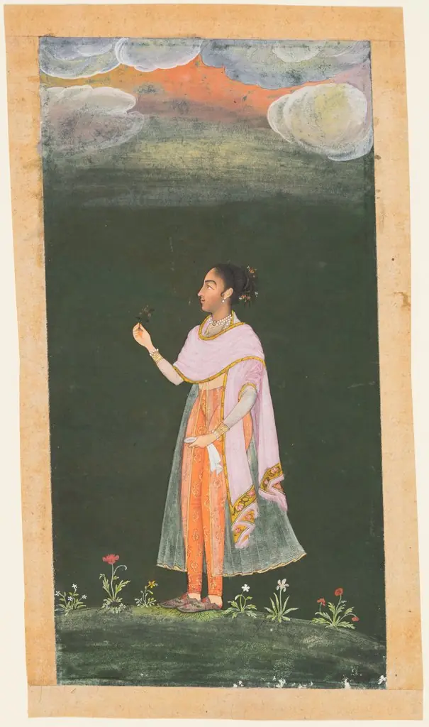 Royal Woman Holding a Flower, by Unknown