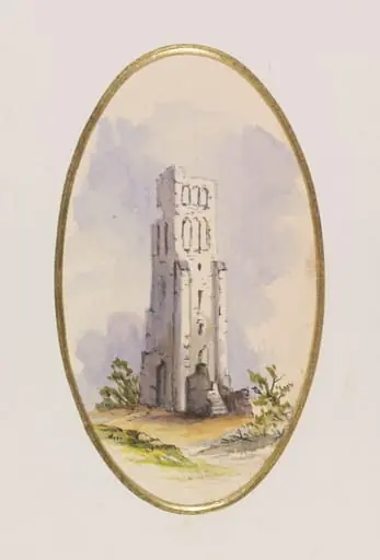 Ruin near Arimathea, by Unknown