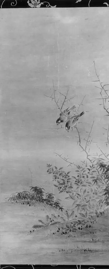 Rushes and Two Birds, by Unknown, 1544