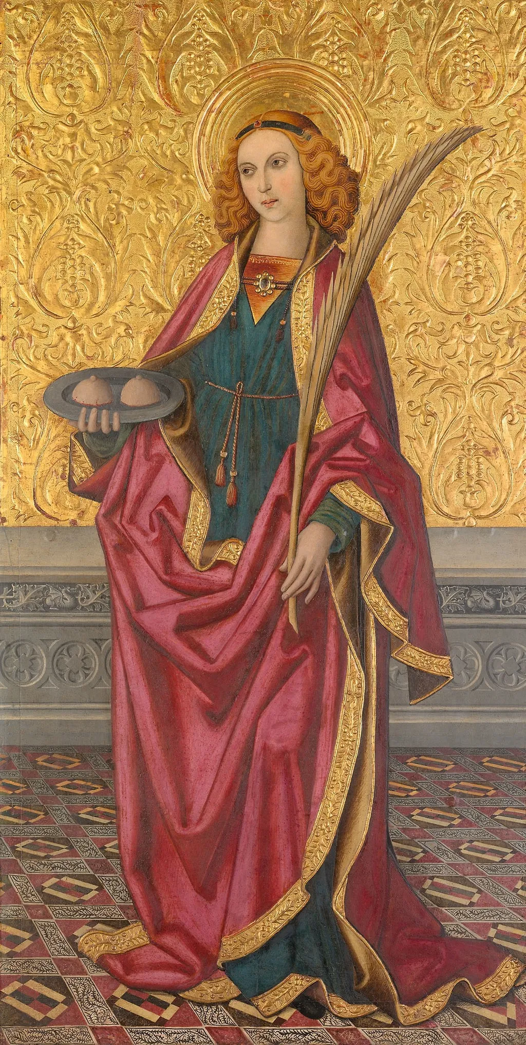 Saint Agatha, by Unknown, unspecified, 1500