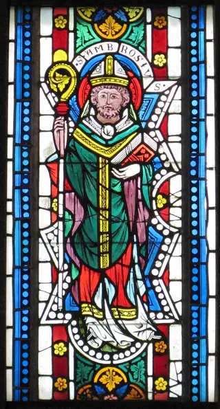 Saint Ambrose, by Unknown, 1350