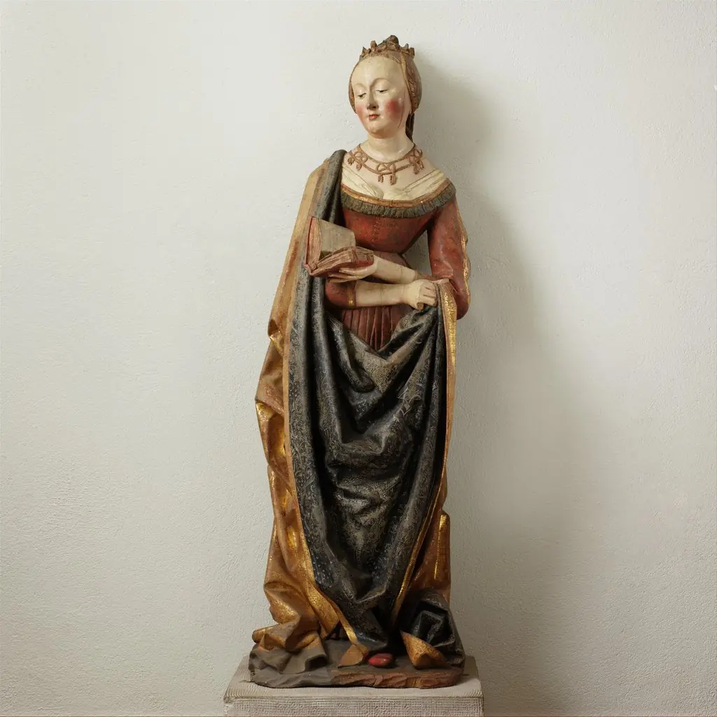 Saint Barbara, by Unknown, 1496
