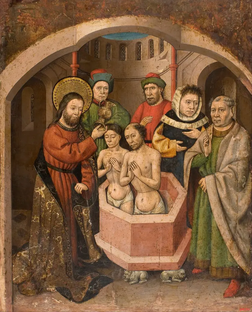 Saint Bartholomew Baptising, by Unknown
