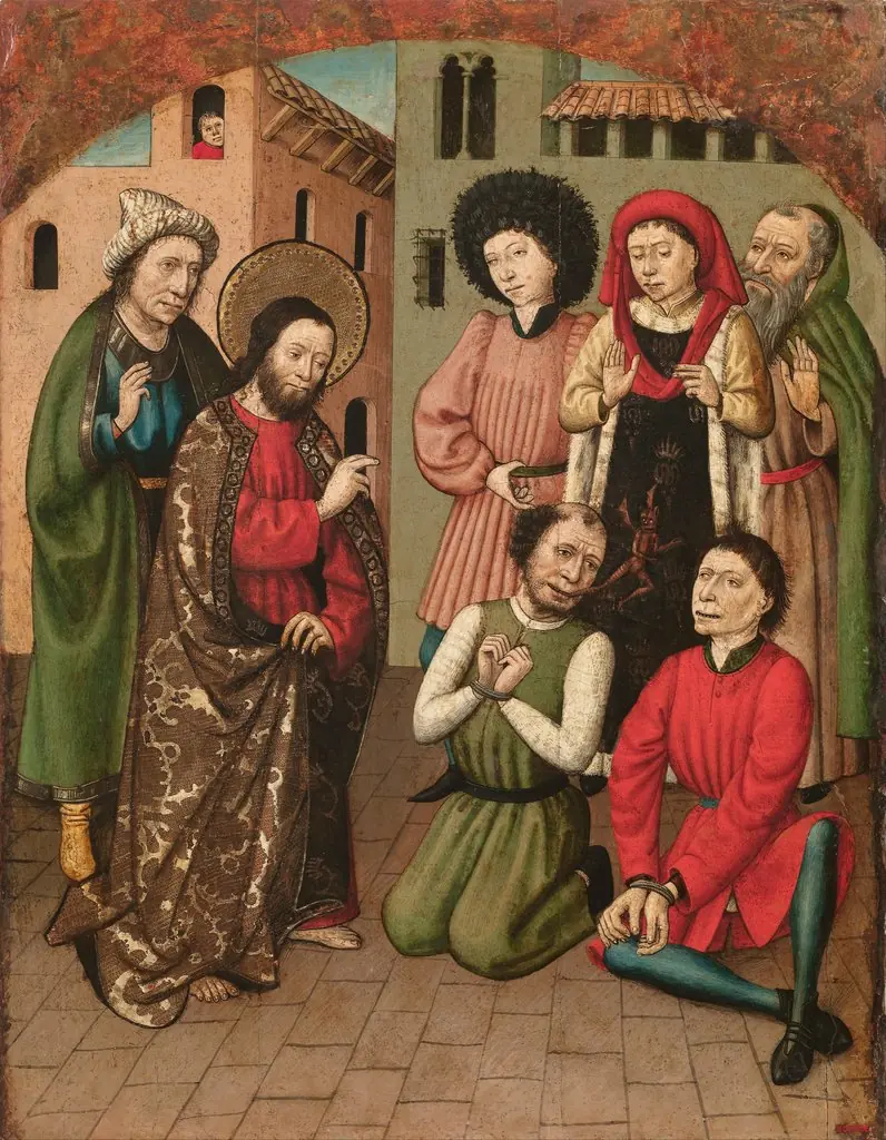 Saint Bartholomew Exorcising, by Unknown