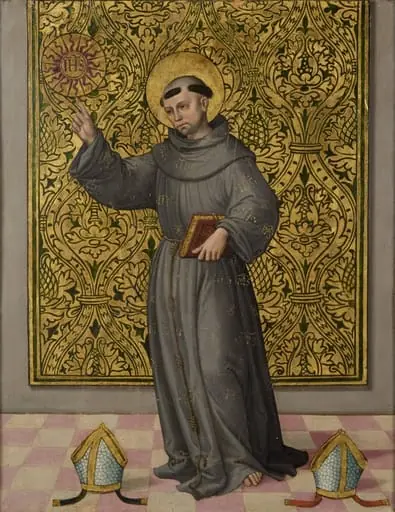 Saint Bernardino of Siena, by Unknown