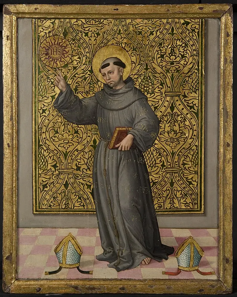 Saint Bernardino of Siena, by Unknown