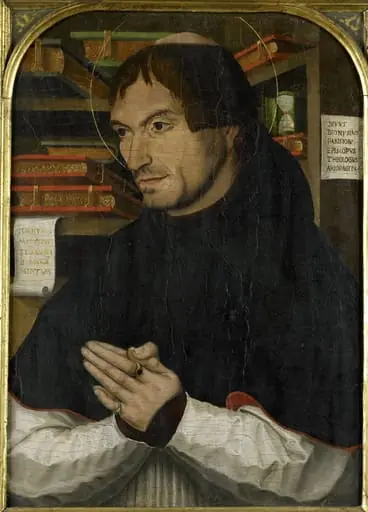 Saint Dionysius the Areopagite in Prayer, by Unknown