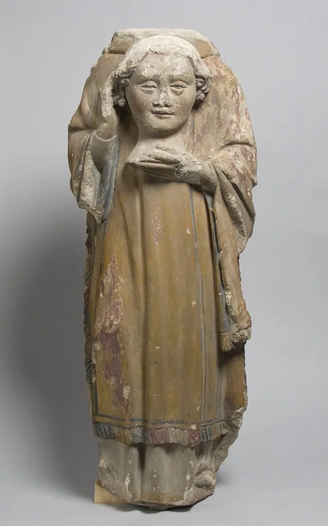 Saint Eleuthere or Saint Rustique, by Unknown, 1350