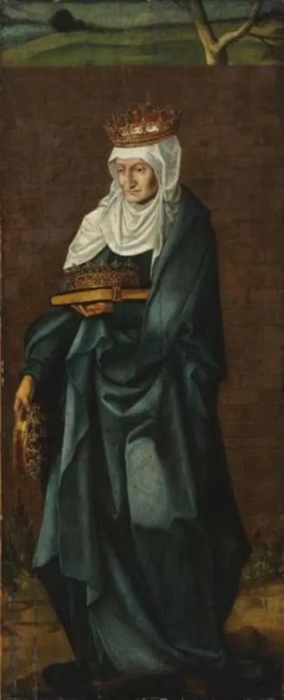 Saint Elisabeth of Hungary, by Unknown, oil, 1520