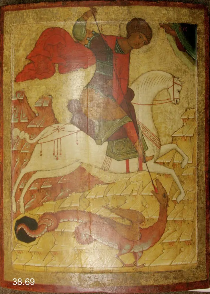 Saint George and the Dragon, by Unknown
