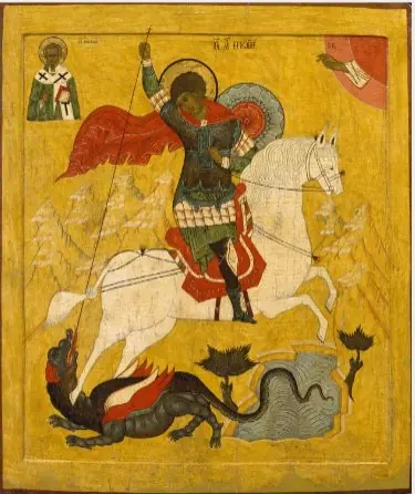 Saint George and the Dragon, by Unknown