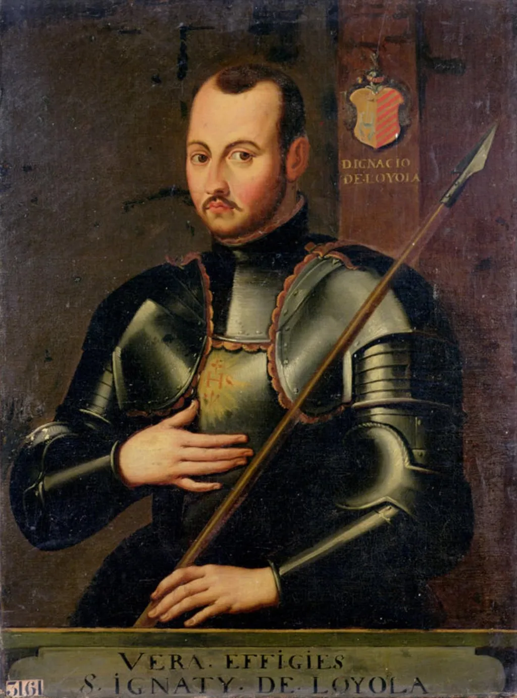 Saint Ignace de Loyola (1491-1556), fondateur de l'ordre des Jésuites, by Unknown, oil, 1700