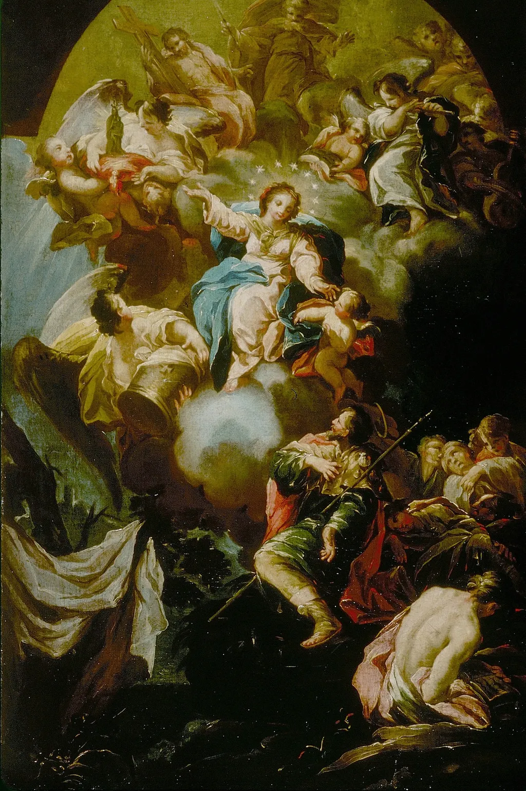 Saint Jame's Vision of the Virgin of the Pillar, by Unknown, oil, 1752