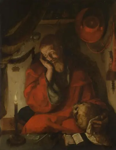 Saint Jerome in his Study by Candlelight, by Unknown