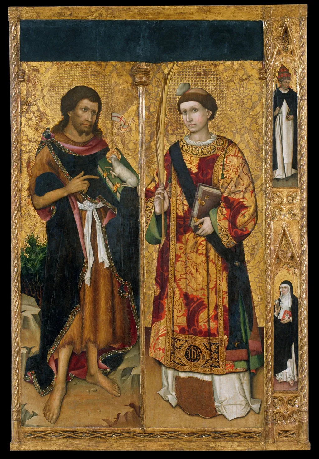 Saint John the Baptist and Saint Stephen, by Unknown, unspecified, 1450