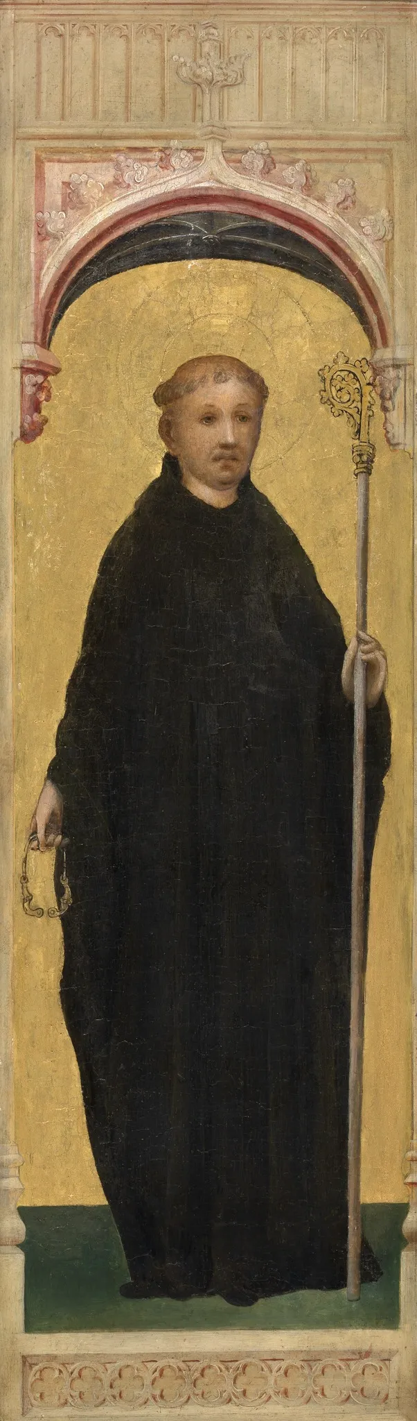 Saint Leonard of Noblac, by Unknown, oil, 1412