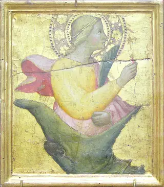 Saint Margaret and the Dragon, by Unknown, 1396