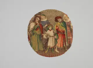 Saint Martin Announcing to His Parents That He Will Become a Christian, by Unknown, 1430