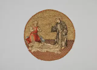 Saint Martin Brings a Dead Man to Life, by Unknown, 1430