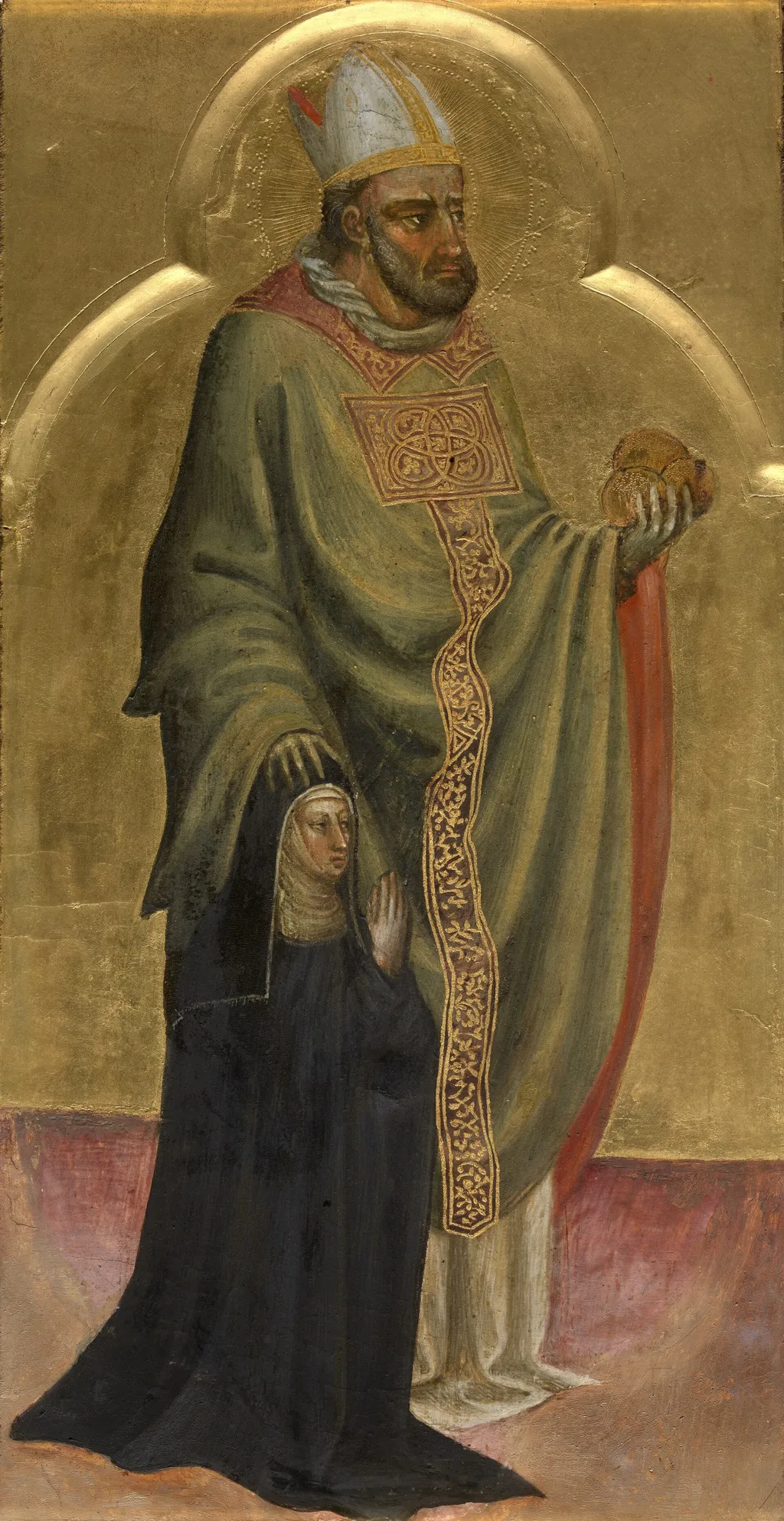 Saint Nicholas of Myra, by Unknown, oil, 1400