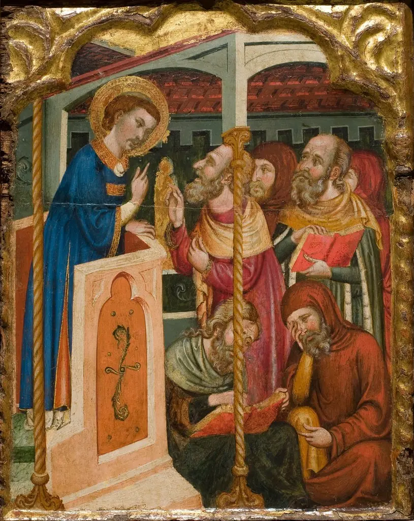 Saint Stephen's Dispute with the Jews, by Unknown