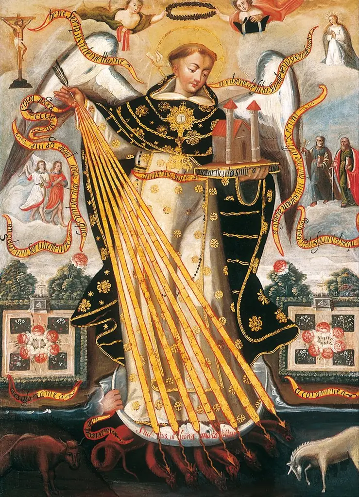 Saint Thomas Aquinas, Protector of the University of Cusco, by Unknown