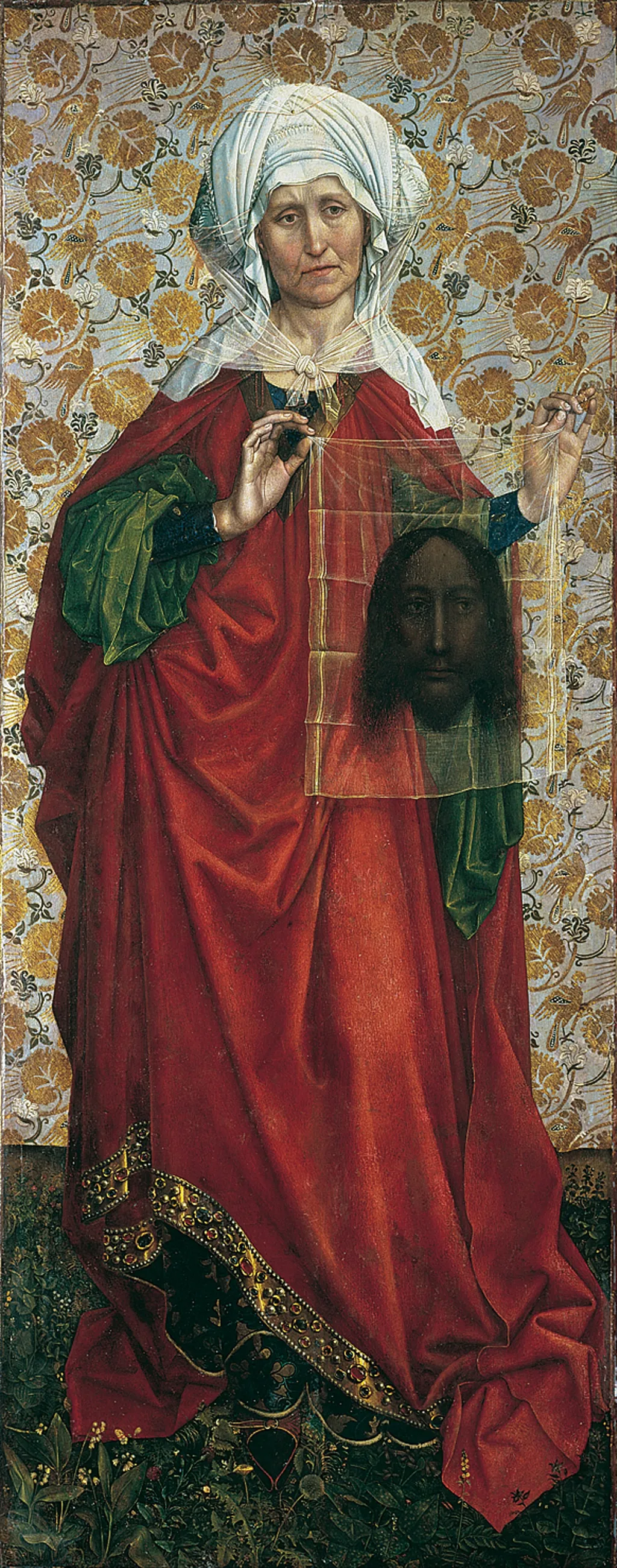 Saint Veronica, by Unknown, oil, 1429