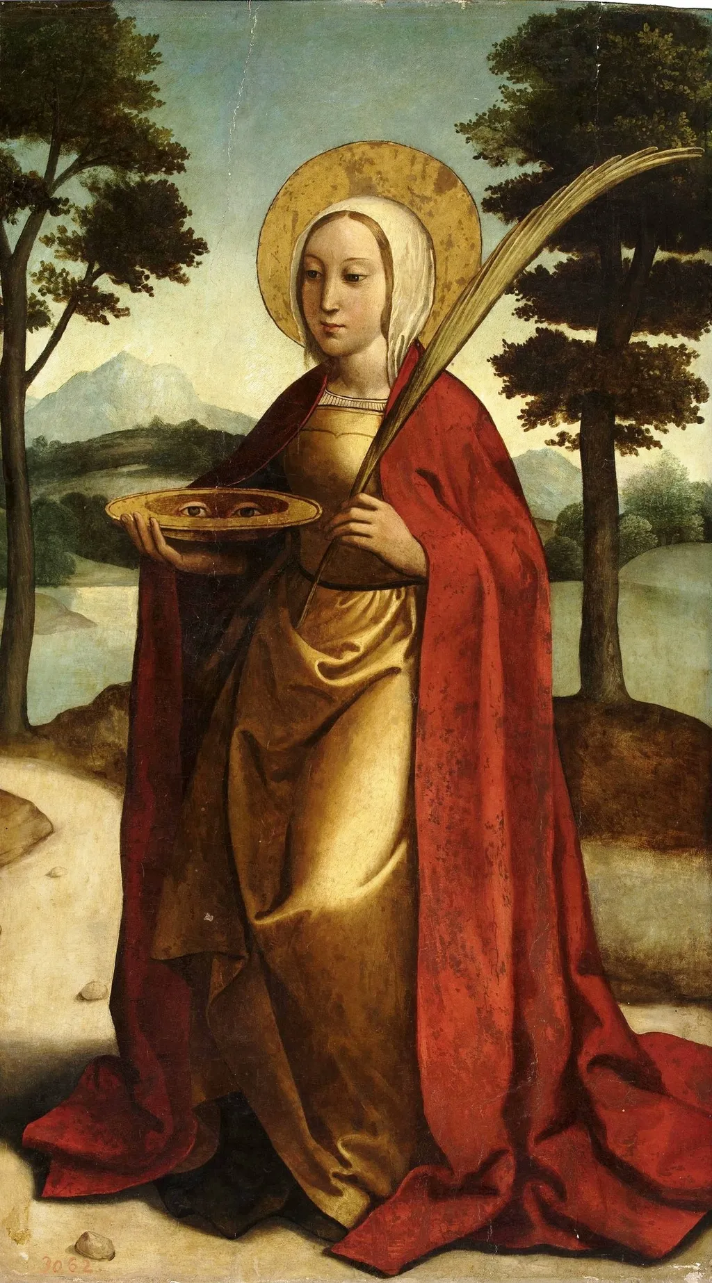 Santa Lucía, by Unknown, oil, 1501