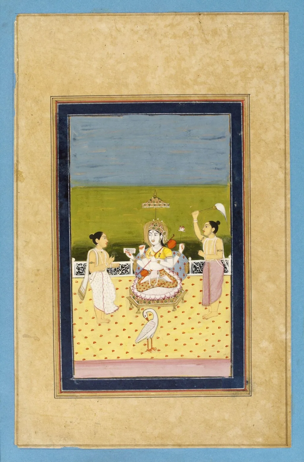 Saraswati, by Unknown, paint, 1850