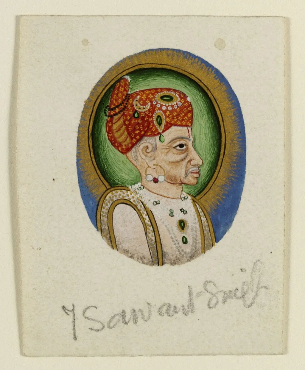 Sawant Singh, by Unknown, paint, 1850