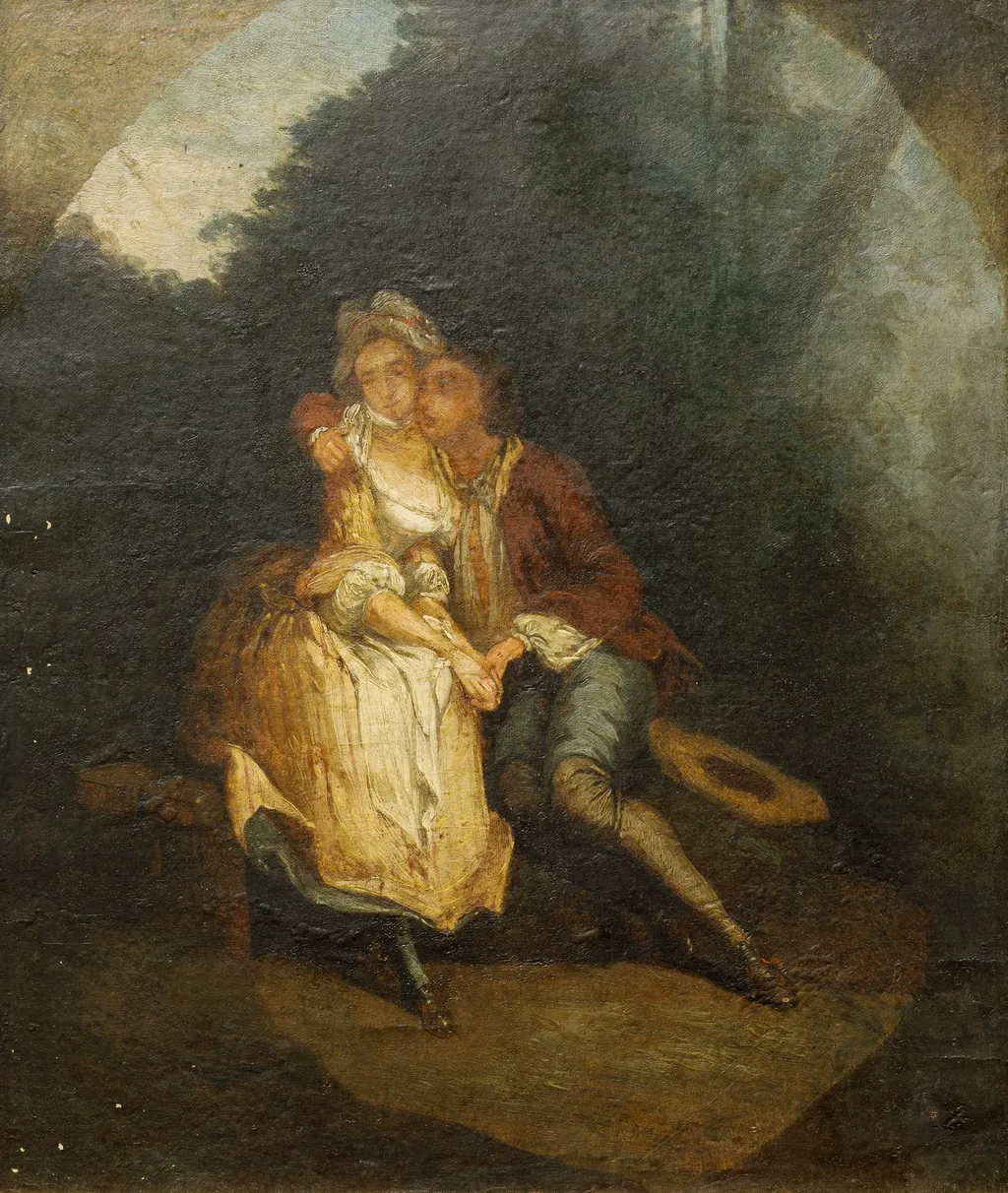 Scenă galantă, by Unknown, 1850