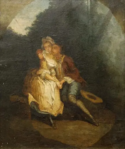 Scenă galantă, by Unknown