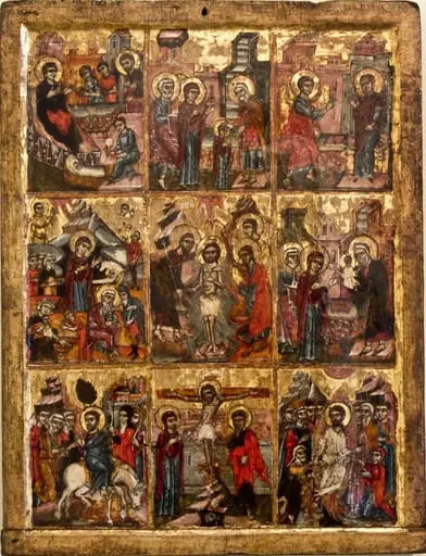 Scene din viața lui Iisus și a Maicii Domnului, by Unknown