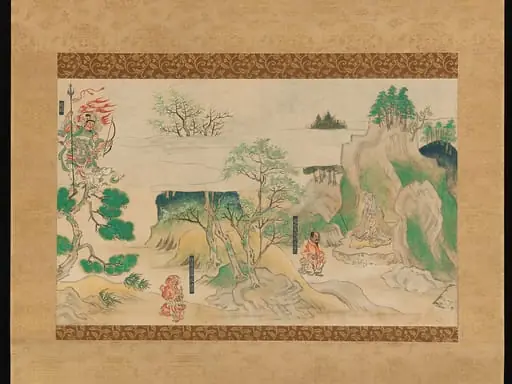 神於寺縁起絵巻断簡|Scene from The Illustrated Legends of Jin’ōji Temple, by Unknown
