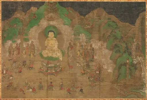 仏伝図|Scene from the Life of the Buddha, by Unknown, 1416