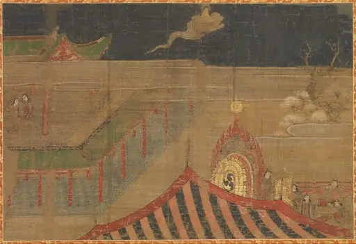 仏伝図|Scene from the Life of the Buddha, by Unknown, 1416