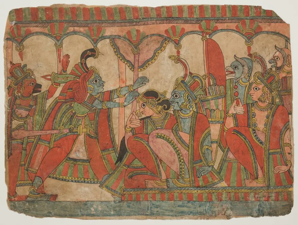 Scene from the Ramayana, by Unknown