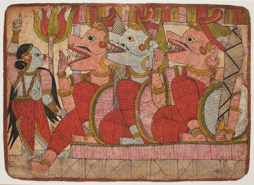 Scene from the Ramayana, by Unknown