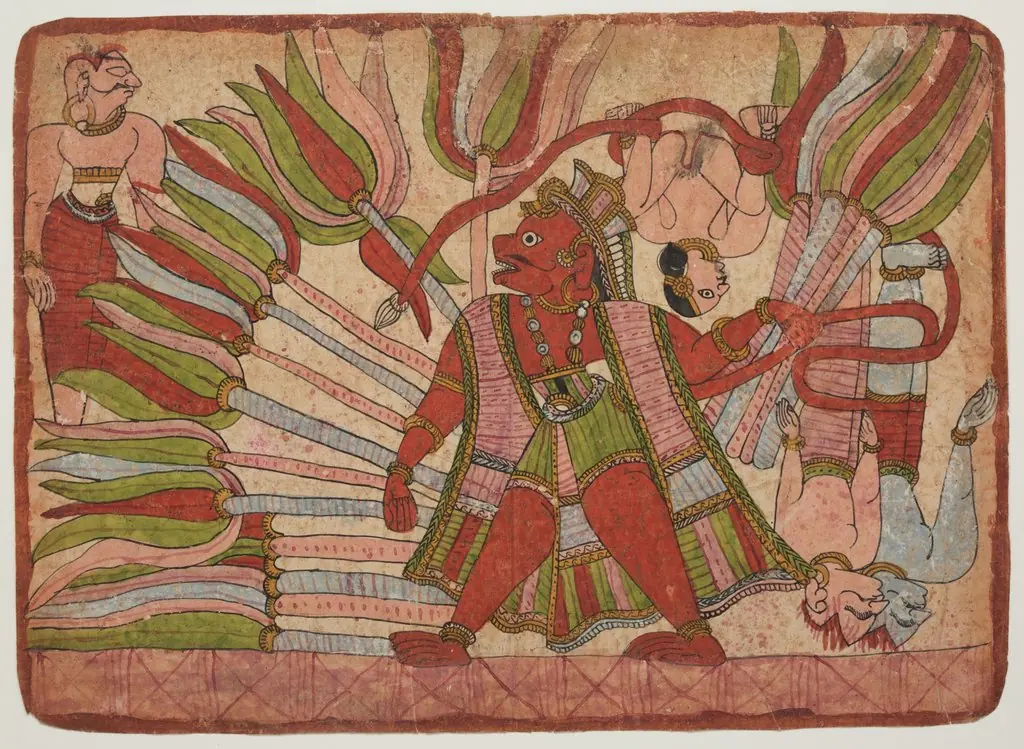 Scene from the Ramayana, by Unknown