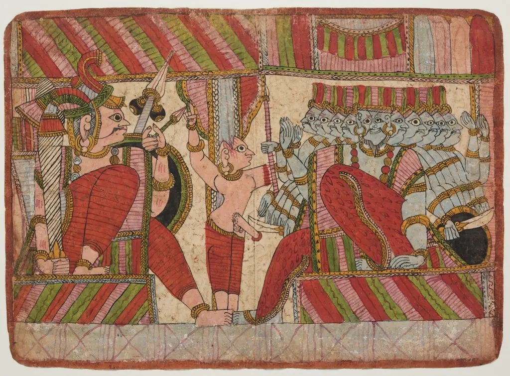 Scene from the Ramayana, by Unknown