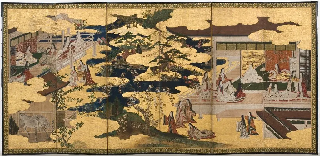 Scene from "The Tale of Genji": from the chapter "The Maiden", by Unknown