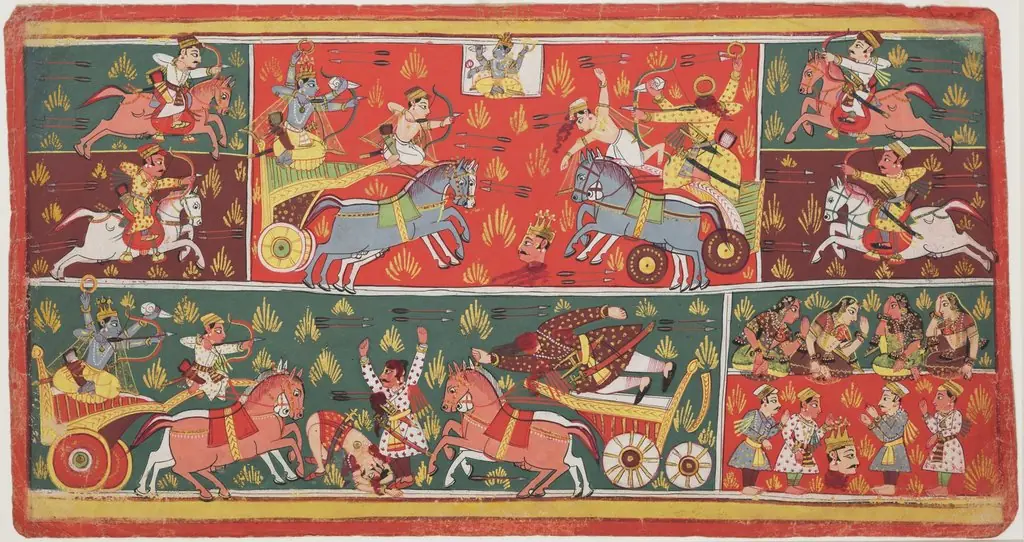 Scenes from the Mahabharata, by Unknown