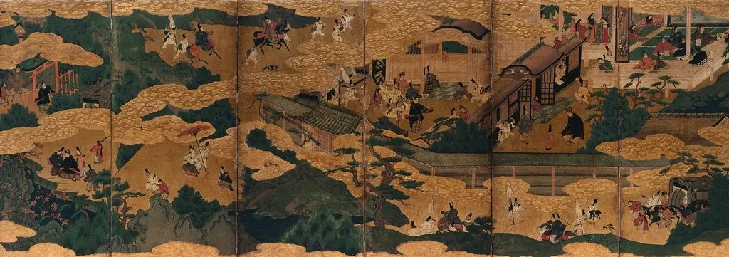 Scenes from the Tales of Ise, by Unknown