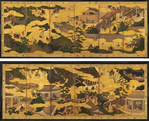 Scenes from the Tales of Ise, by Unknown