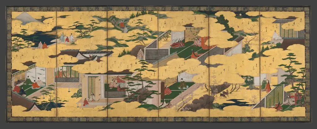 Scenes from the Tales of Ise, by Unknown
