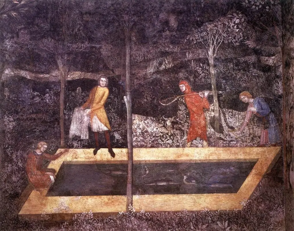 Scenes of Country Life: Fishing, by Unknown
